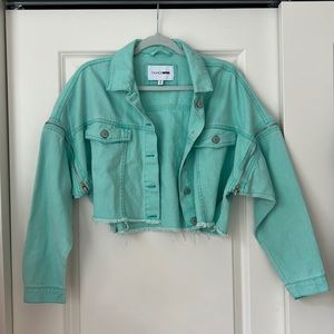 Cropped jean jacket